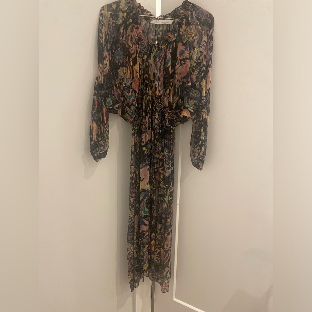 Beautiful midi multi color metallic dress